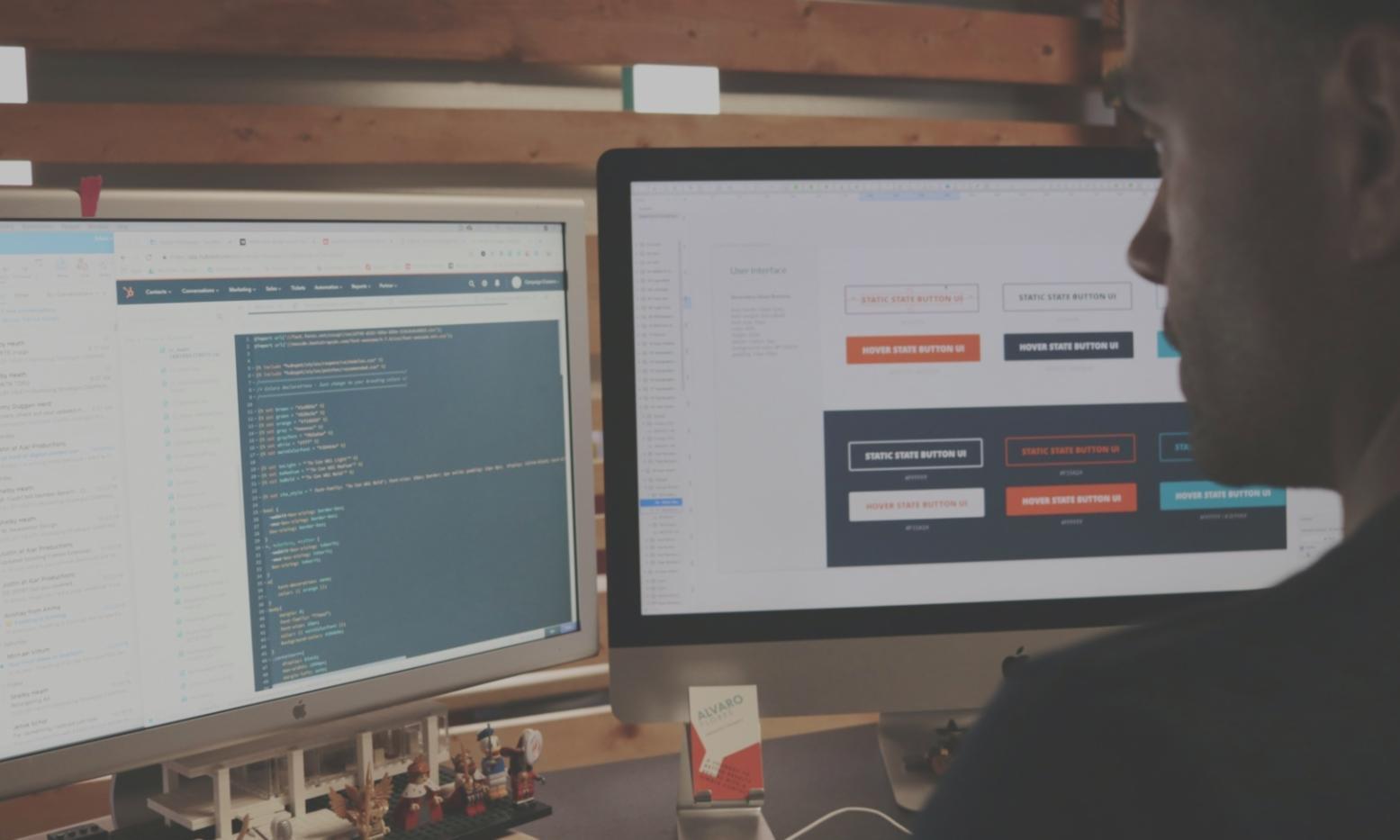 Collaborative development process showing iterative mobile app design
