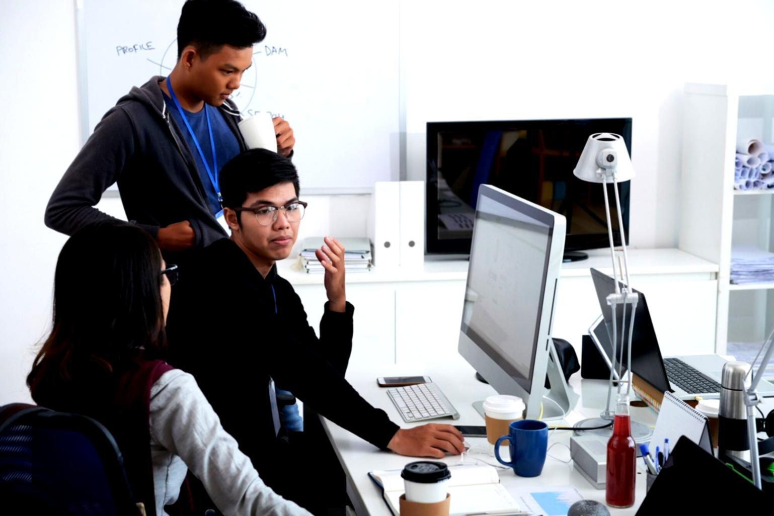 Custom mobile interface showing workflow optimization features